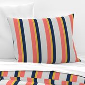 Nautical Stripes lving coral