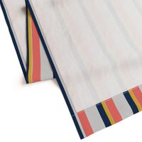 Nautical Stripes lving coral