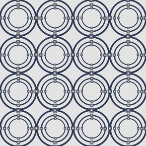 Sapphire Blue and taupe triple circles cleaned 1_19