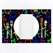 Alphabet Soup - black, large