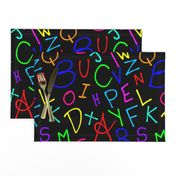 Alphabet Soup - black, large