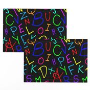 Alphabet Soup - black, large