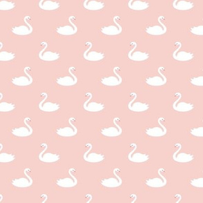 Swans - Pink Background - small