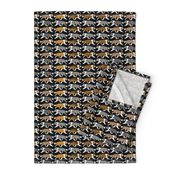 Small Trotting full color Border Collie border - black