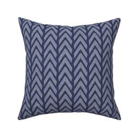 Organic Chevron - Safari Wholecloth Navy C19BS