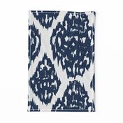 navy ikat medallion blue ikat kalah ikat