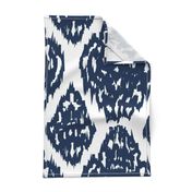 navy ikat medallion blue ikat kalah ikat