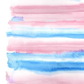 Watercolour #7 - pink and blue - 42"