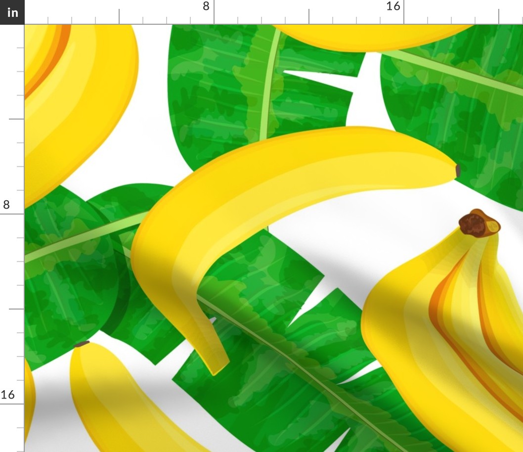 banana and leaves pattern