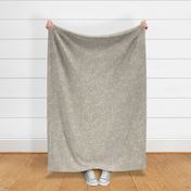 Tweed Herringbone Woollen Cloth Beige Large Scale
