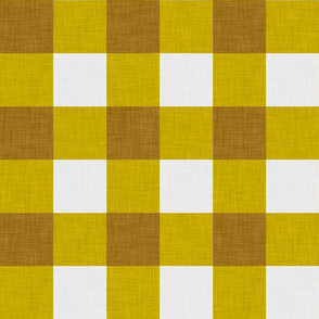 gingham mustard large