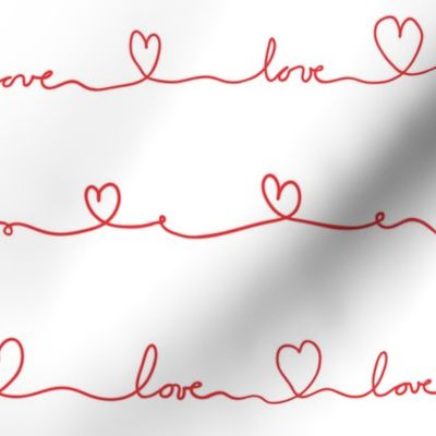 love doodle red