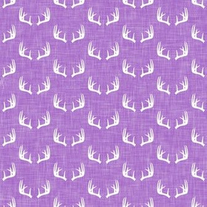 antlers on  purple linen || micro scale C18BS