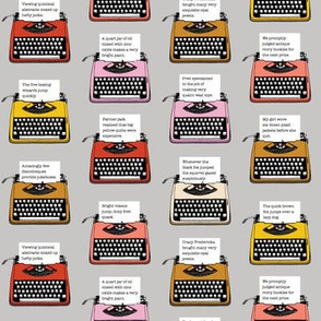 Pangram Typewriters* (Silkscreen)