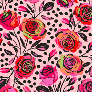 Rockabilly Roses Pink