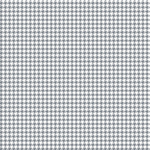 Tiny Gray and White Houndstooth - Small Scale