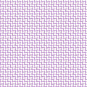 Tiny Lavender Purple and White Houndstooth - Small Scale