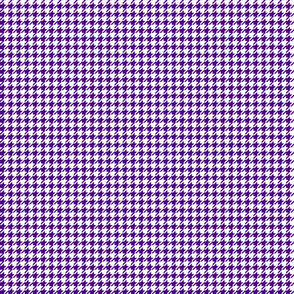 Tiny Purple and White Houndstooth - Small Scale