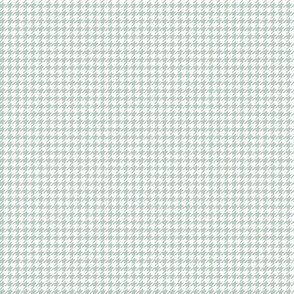 Tiny Sage Green and White Houndstooth - Small Scale
