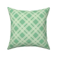 Green Diagonal Print