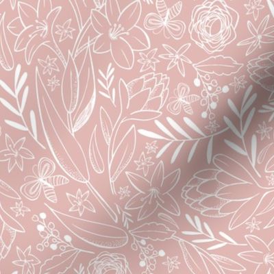 Botanical Sketchbook - Dusty Pink