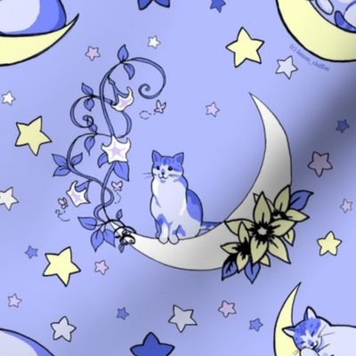 Moondancer Cat // white and yellow