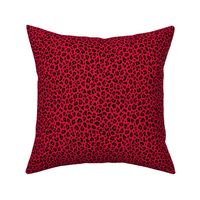 ★ LEOPARD PRINT in CHERRY RED ★ Tiny Scale / Collection : Leopard spots – Punk Rock Animal Print