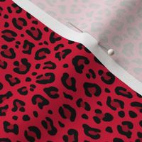 ★ LEOPARD PRINT in CHERRY RED ★ Tiny Scale / Collection : Leopard spots – Punk Rock Animal Print