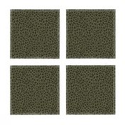 ★ CAMO LEOPARD - LEOPARD PRINT in OLIVE GREEN ★ Tiny Scale / Collection : Leopard spots – Punk Rock Animal Print