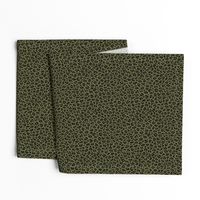 ★ CAMO LEOPARD - LEOPARD PRINT in OLIVE GREEN ★ Tiny Scale / Collection : Leopard spots – Punk Rock Animal Print