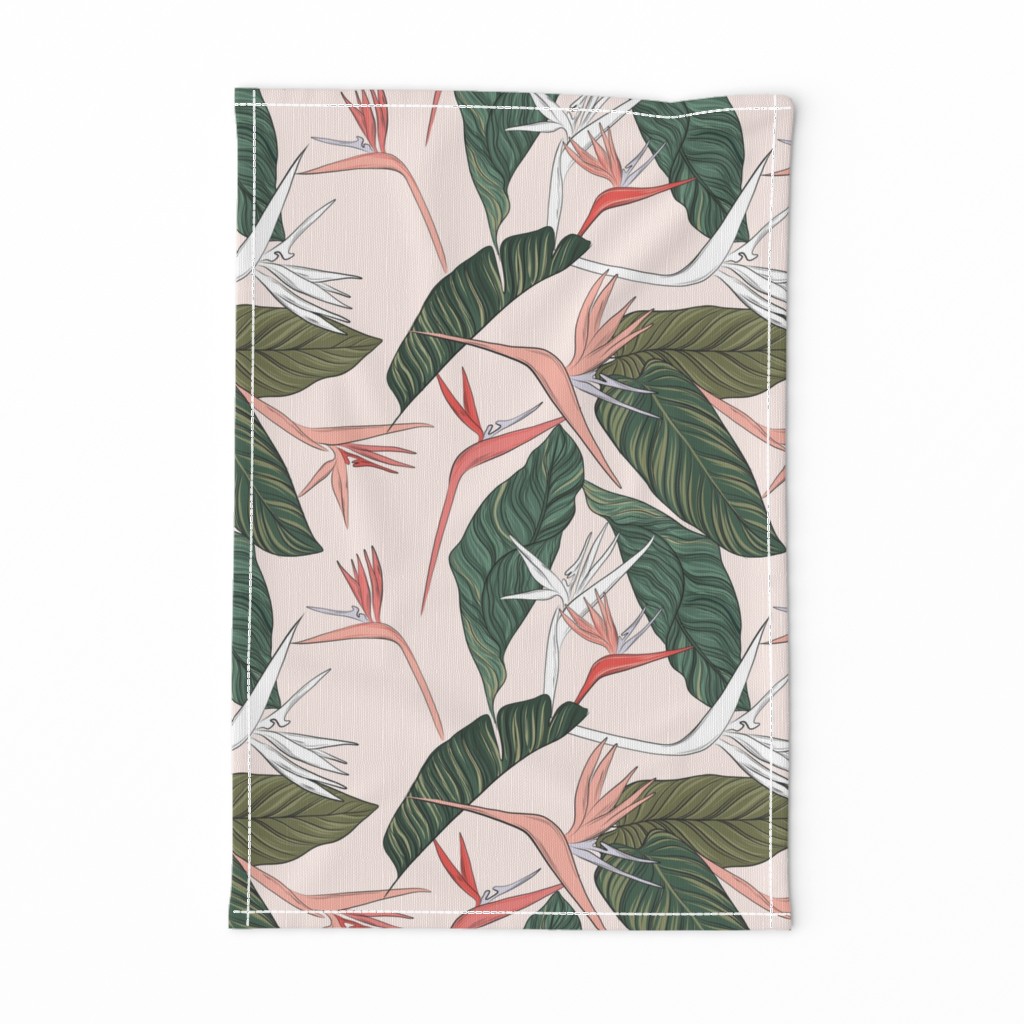 Bird of Paradise floral in pink