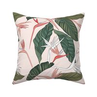 Bird of Paradise floral in pink