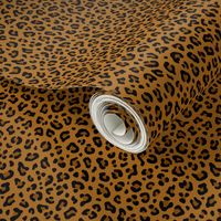 ★ LEOPARD PRINT in YELLOW OCHRE ★ Tiny Scale / Collection : Leopard spots – Punk Rock Animal Print