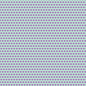 Purple Dots on Green