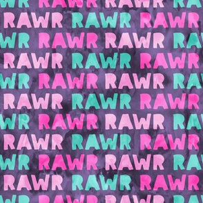 RAWR - Dinosaur - purple - LAD19 