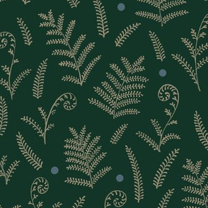 Ferns Pattern with Dots