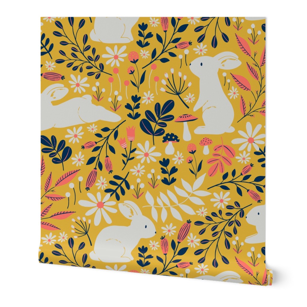 Spring Bunnies - Limited Color Palette