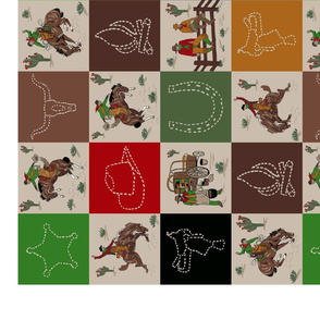 Buckaroo one yard cheater quilt