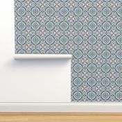 Medieval tile blue