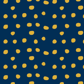 Cute Polka Dots Blue and Yellow