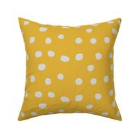 Cute Polka Dots Yellow  and Grey