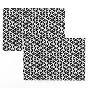 Triangle mosaic - black and white