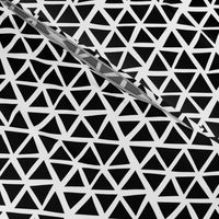 Triangle mosaic - black and white