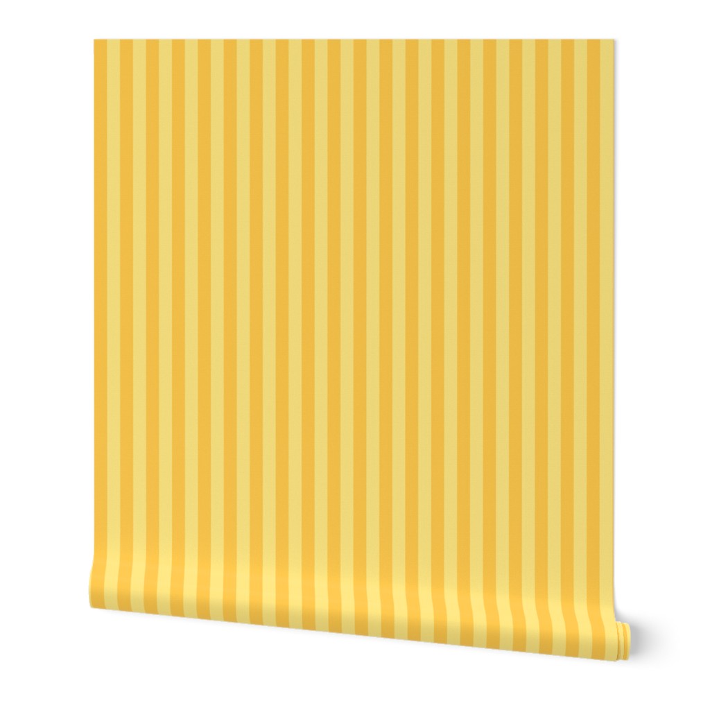 Duo-tone yellow stripes alternate in creamy and goldenrod hues, modern and balanced.