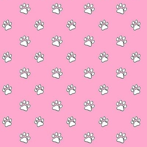 Paws Outline Pink