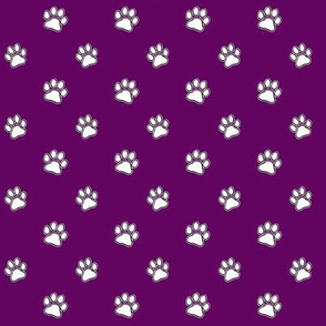 Paws Outline Purple
