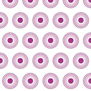 dot circles - pink char