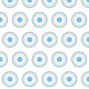 dot circles - blue