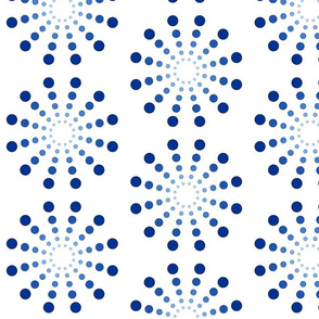 dot circles big - blue
