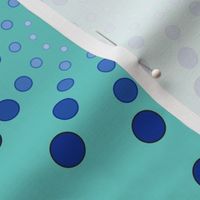 dot circles big - blue teal back
